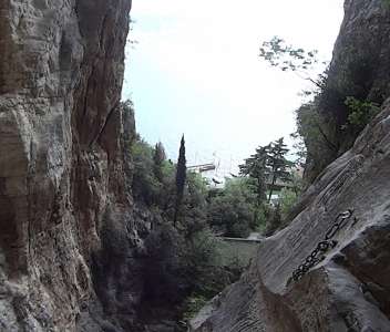 Torrente Vione (Johanna Canyon) - 
        Calata di 45 metri
    