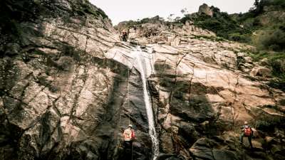 Riu Coxinas (Sa Spendula) - 
        ultimo salto cascata
    