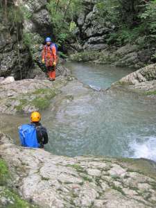 Torrente Lieskovac - Torrente Gorgons - 
        pozze finali
    